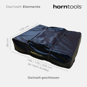 horntools Dachzelt Elements Gen II 165 cm Midnight Stone dachträgerkompatibel - 7