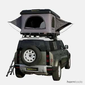horntools Hartschalen Dachzelt Themis PopUp 165 cm für alle Fahrzeuge Grau - 3