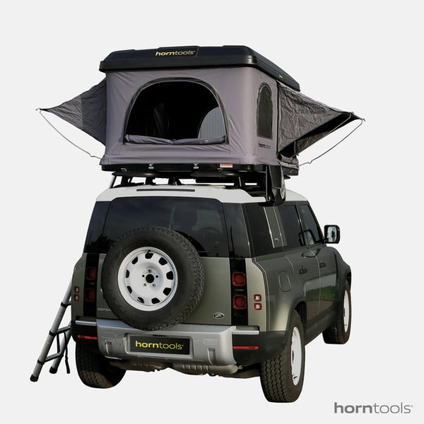 horntools Hartschalen Dachzelt Themis PopUp 165 cm für alle Fahrzeuge Grau - 3