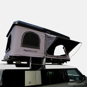 horntools Hartschalen Dachzelt Themis PopUp 165 cm für alle Fahrzeuge Grau - 4