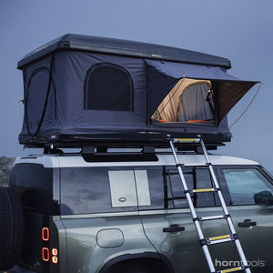 horntools Hartschalen Dachzelt Themis PopUp 165 cm für alle Fahrzeuge Grau - 13
