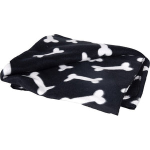 Hunde-Fleecedecke Schwarz 100x70 cm - 2