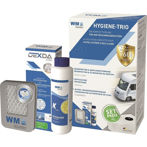 Hygiene-Trio für Frischwassersystem bis 160 l - 3