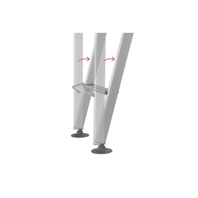 HYMER Klappleiter 153 cm | 2-teilig Aluminium