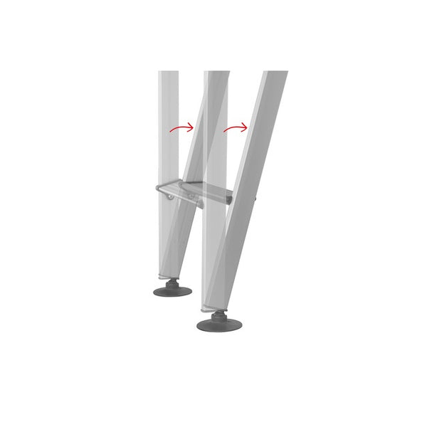 HYMER Klappleiter 153 cm | 2-teilig Aluminium