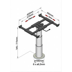 Ilse TECHNIK Liftgestell mit Plattenverschiebung - 2
