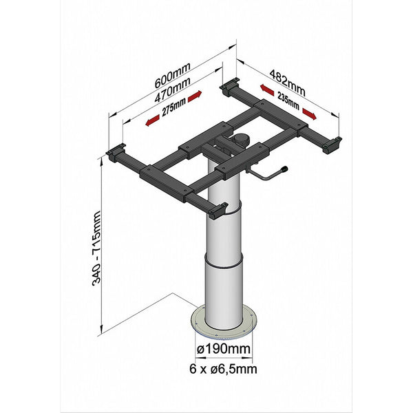 Ilse TECHNIK Liftgestell mit Plattenverschiebung - 2