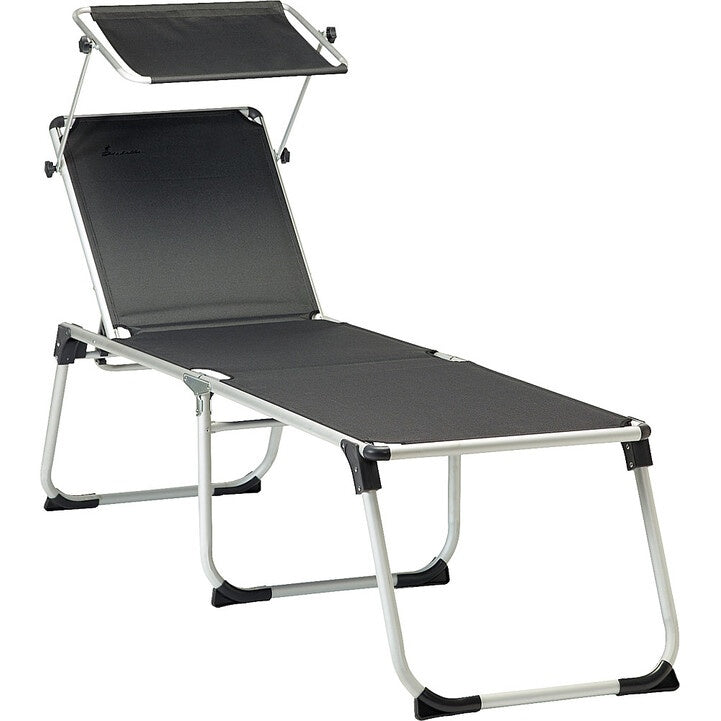 Isabella Sonnenliege dunkelgrau – Campingliege
