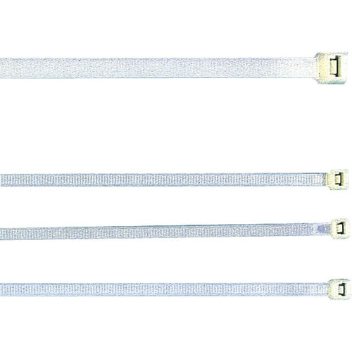 jäger DIREKT Kabelbinder 100 Stück weiß transparent 10 bis 29 cm