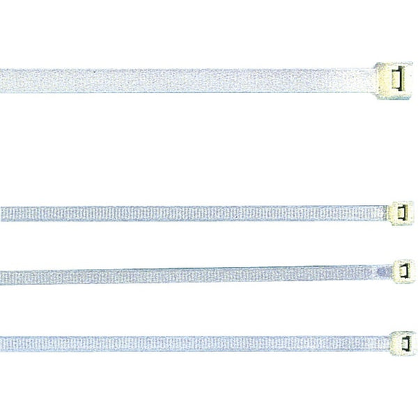 jäger DIREKT Kabelbinder 100 Stück weiß transparent 10 bis 29 cm