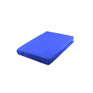 Jersey-Stretch-Spannbetttuch Tundrablau 140-160 cm - 2