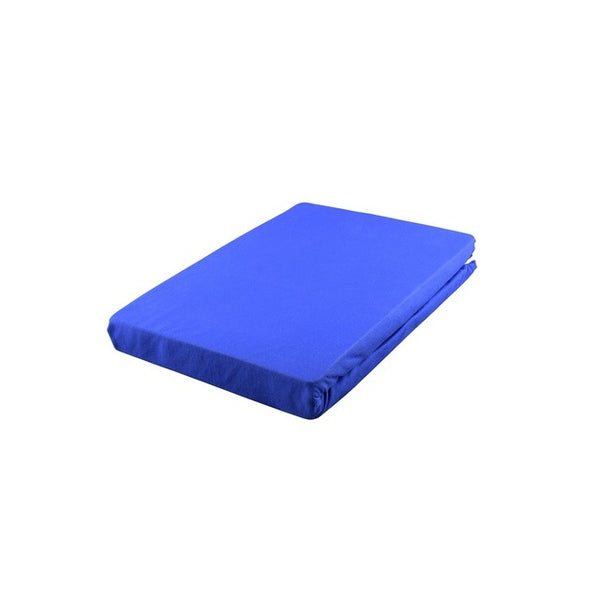 Jersey-Stretch-Spannbetttuch Tundrablau 140-160 cm - 2