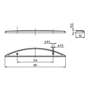 jokon LED Zusatzbremsleuchte Aufbauversion 36,1 x 5,2 cm 12 bis 24 V - 2