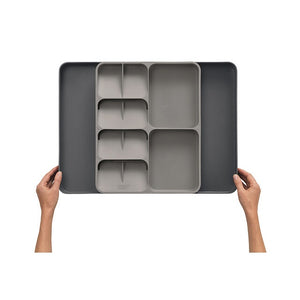 Joseph Joseph Ausziehbarer Besteck-Organizer, grau - 3