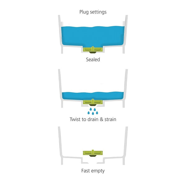 Joseph Joseph Wash&Drain™ Spülschüssel 9 L, grau - 5