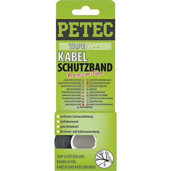Kabelschutzband PETEC 10m x 19mm - Hohe Klebekraft