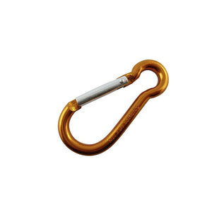 Karabinerhaken orange 2 Stück Alu für Camping