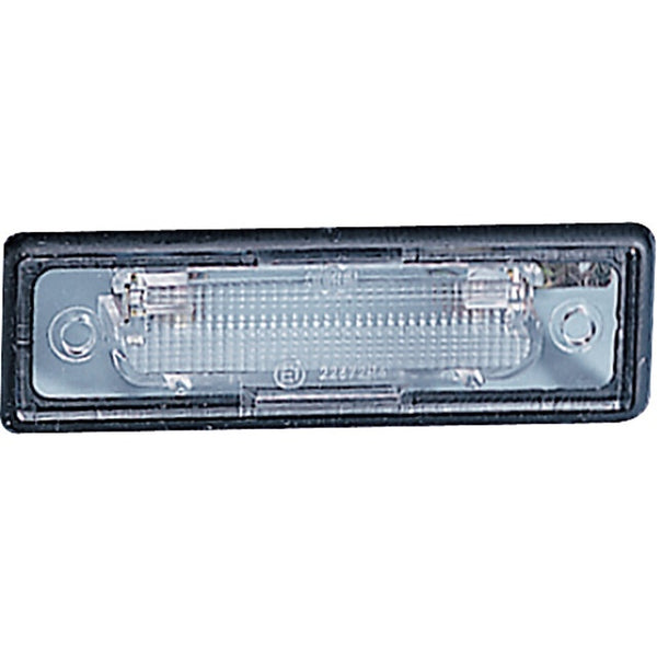 Kennzeichenleuchte Jokon – Weiß & Transparent