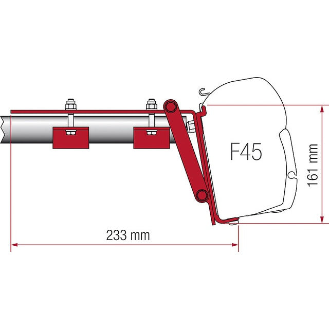 Kit Fiamma Dachreling F45 für T5/T6 passend