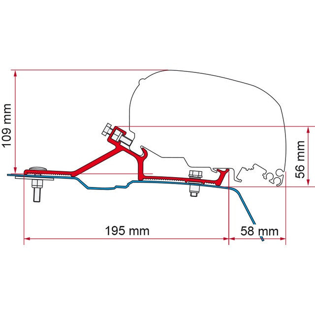 Kit FIAMMA für Renault Master 2010 H2 Adapter