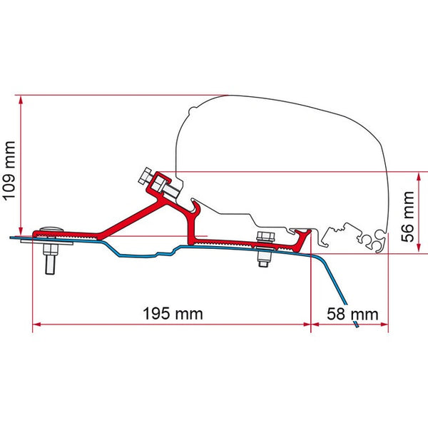 Kit FIAMMA für Renault Master 2010 H2 Adapter