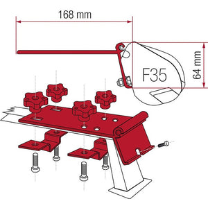 Kit FIAMMA Markisenadapter F35 - Standard für Dachreling