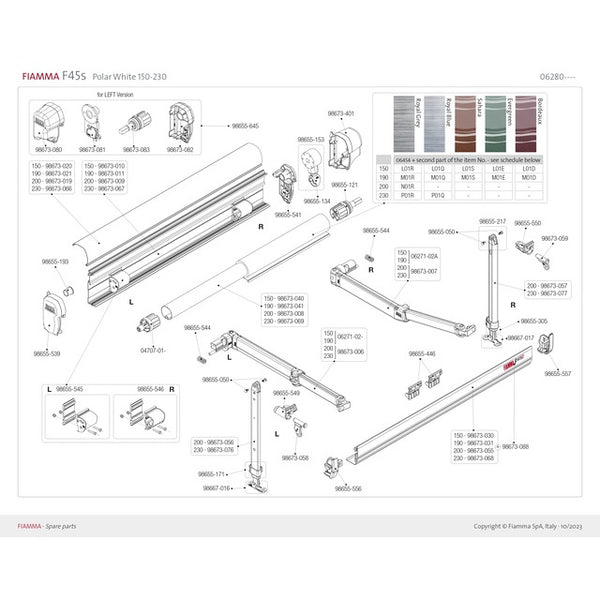 Kit Getriebe Fiamma F80S - Hochwertiges Ersatzteil