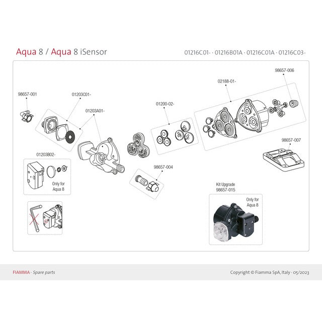 Kit Ventil Aqua 8 für Wasseranlagen