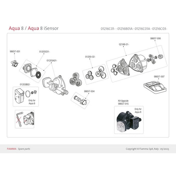 Kit Ventil Aqua 8 für Wasseranlagen