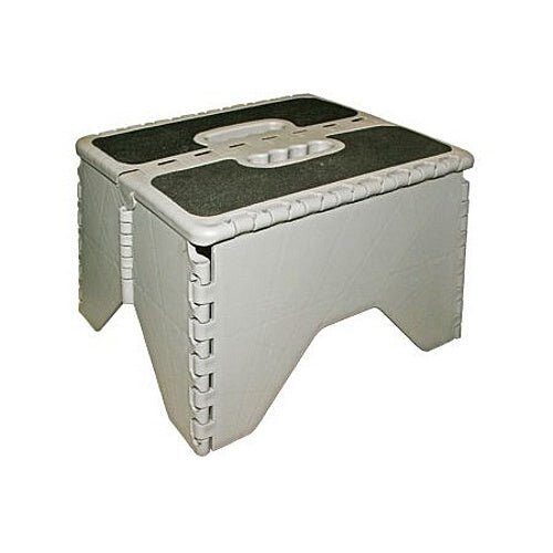 Klappbare Trittstufe grau – rutschfest, bis 130 kg - LILIE ML Freizeitshop