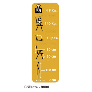 Klappstuhl Dukdalf Brillante – anthrazit, gepolstert - 5