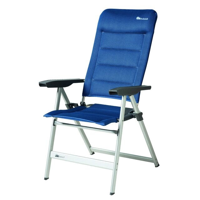 Klappstuhl Dukdalf Brillante blau – leicht & verstellbar