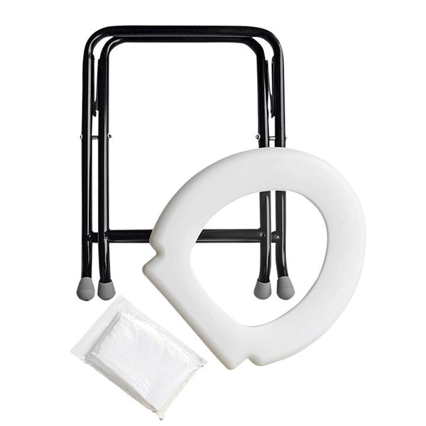 Klapptoilette Yachticon für Reisen, weiß - 2