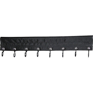 Kleiderhakenleiste schwarz – 8-fach von EuroTrail