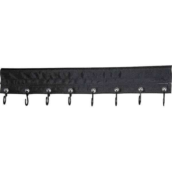 Kleiderhakenleiste schwarz – 8-fach von EuroTrail
