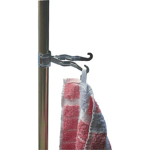 Kleiderklemmhaken 2-fach für Zeltgestänge