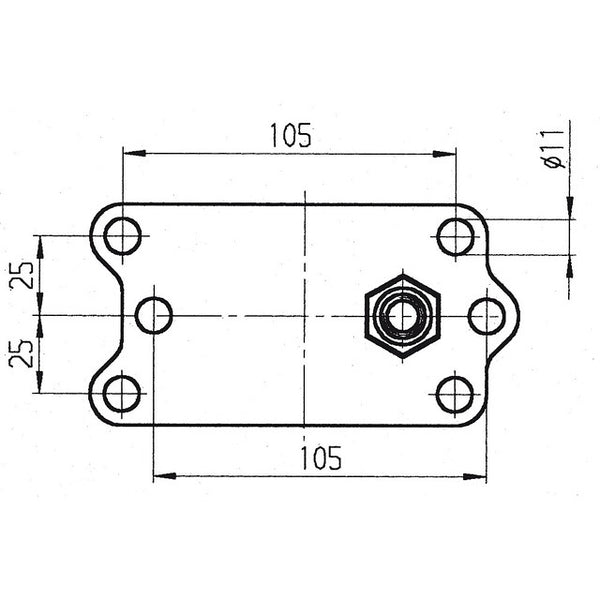 Klemmhalterung Al-Ko 48 mm Klapphebel für Stützräder - 2