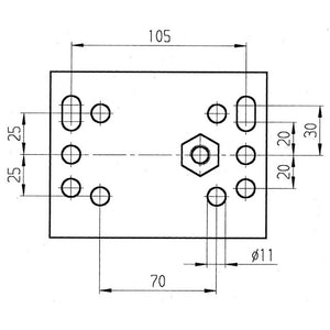 Klemmhalterung Al-Ko 60 mm klappbar & absperrbar - 2