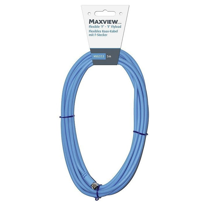 Koax-Kabel F-Stecker 5m - MAXVIEW