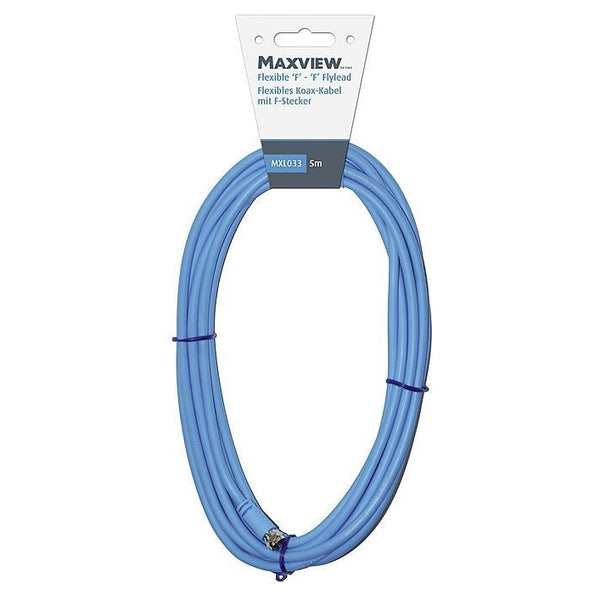 Koax-Kabel F-Stecker 5m - MAXVIEW