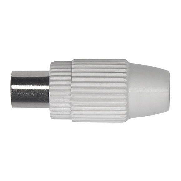 Koaxialstecker weiß – Antennen- & TV-Stecker