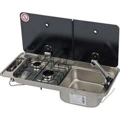 Koch-Spülkombination CAN INOX 2-flammig, 12 V