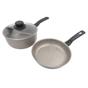 Kochset 5-teilig BEAVER BRAND TRIO stone grey