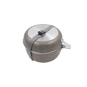 Kochset 5-teilig BEAVER BRAND TRIO stone grey - 3