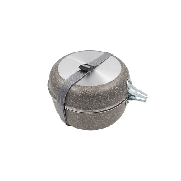 Kochset 5-teilig BEAVER BRAND TRIO stone grey - 3