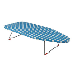 Kompaktes Bügelbrett 71×30 cm – blau/weiß