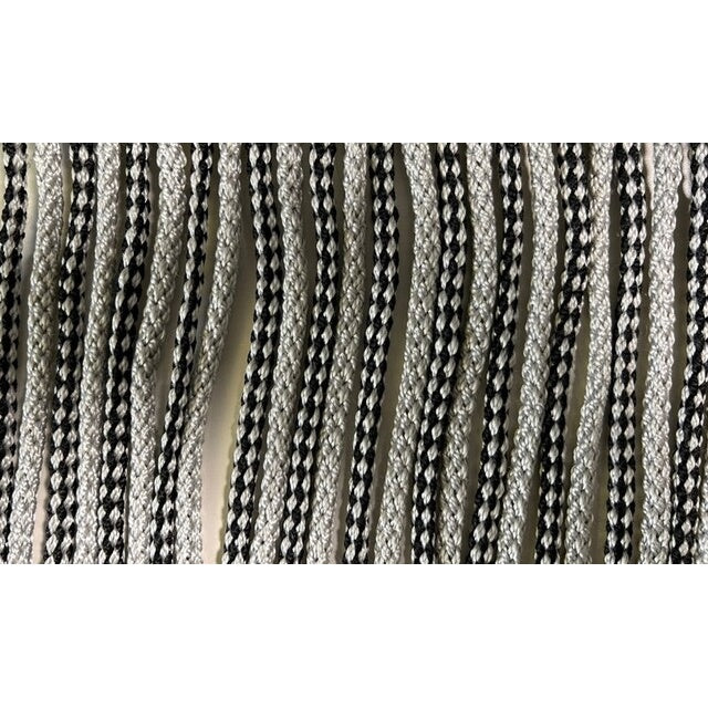 Kordelvorhang anthrazit/silber 100x220 cm