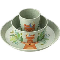 koziol CONNECT HARRY Kindergeschirr 3-teilig organic green