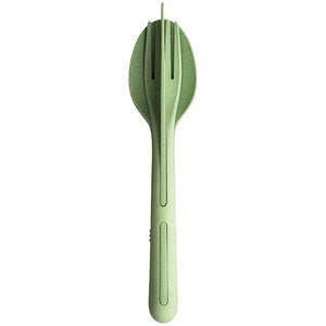 koziol KLIKK Besteck-Set 3-tlg – nature leaf green - 2