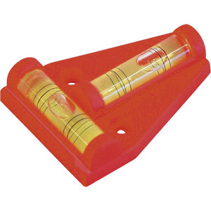 Kreuzwasserwaage CarComfort Pyramide rot